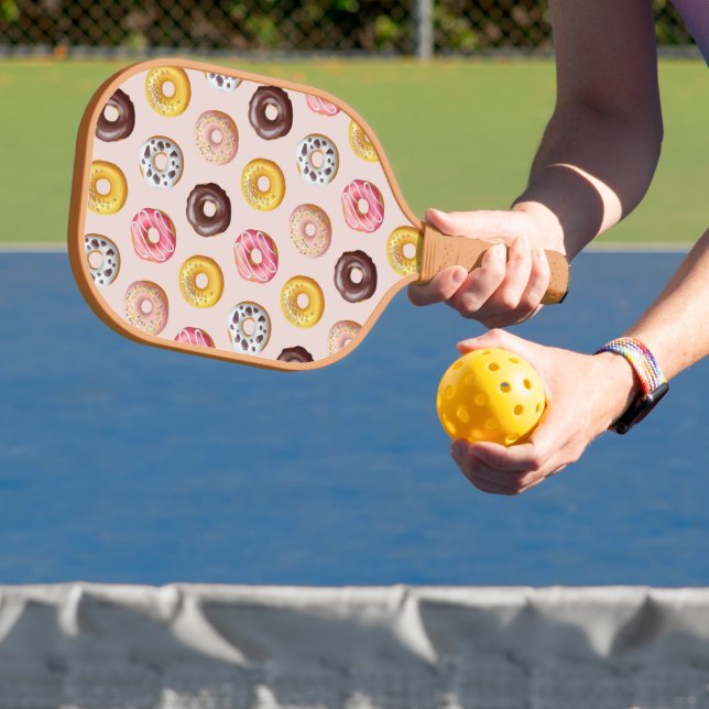 Doughnut Bakery Shop Pattern Pickleball Paddle (Insitu)