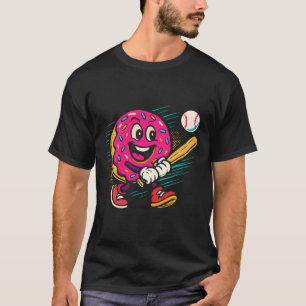 Doughnut Batter – Fun Cartoon Doughnut Playing Bas T-Shirt