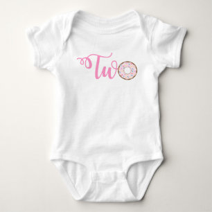 Doughnut Birthday Bodysuit Two Sweet Birthday Shir