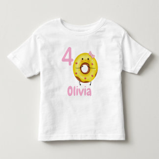 Doughnut Birthday Girl Shirt Personalized with Nam