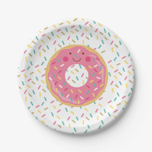 Doughnut Birthday Paper Plates