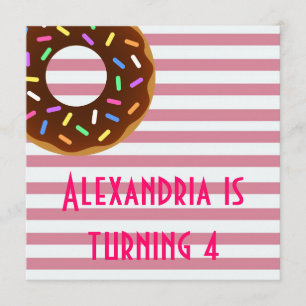 Doughnut Birthday Party Invite