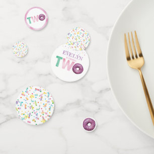 Doughnut Birthday Personalized Confetti