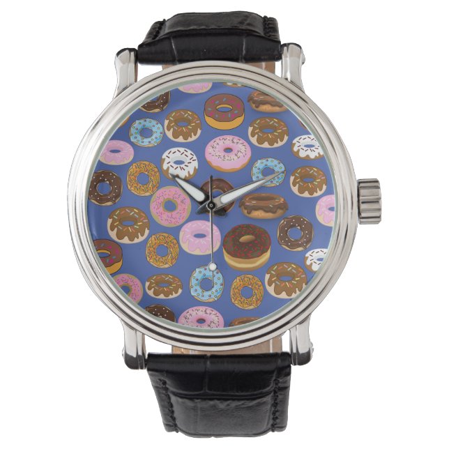 Doughnut Blue Design Watch (Front)
