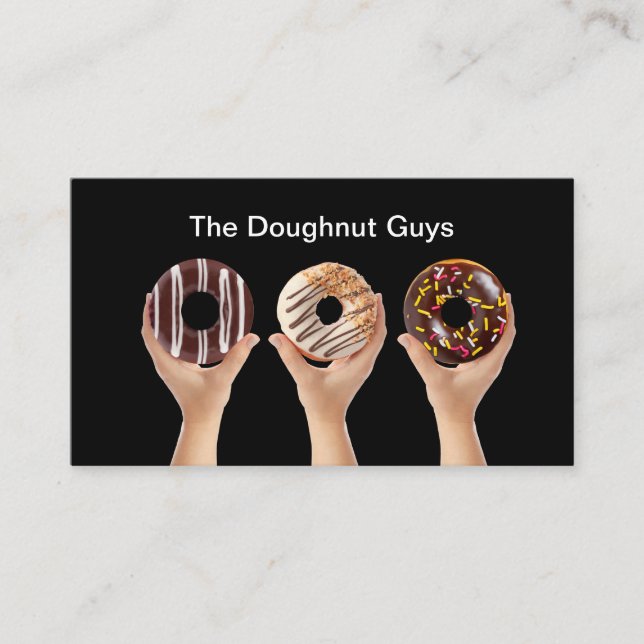 Doughnut boulangerie Client Loyauté Cartes de visi (Devant)