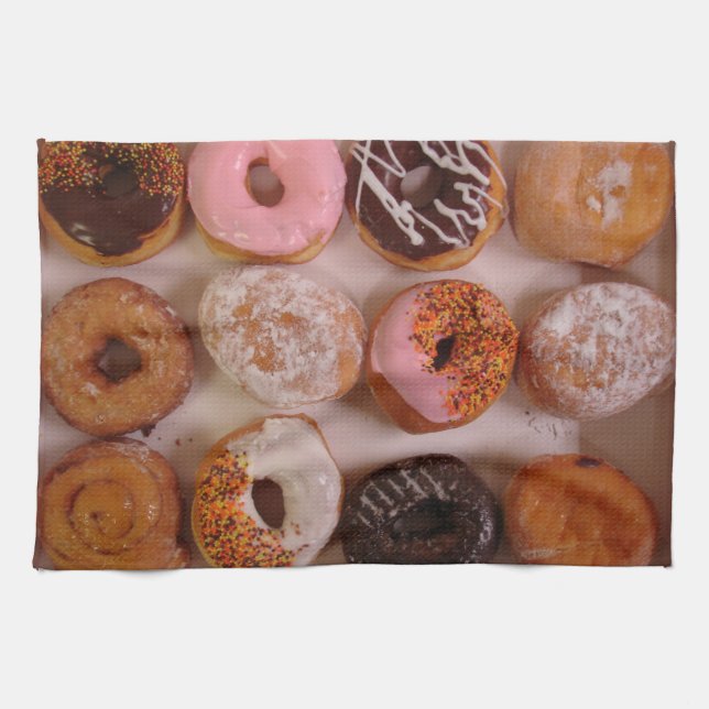Doughnut Box! Kitchen Towel (Horizontal)