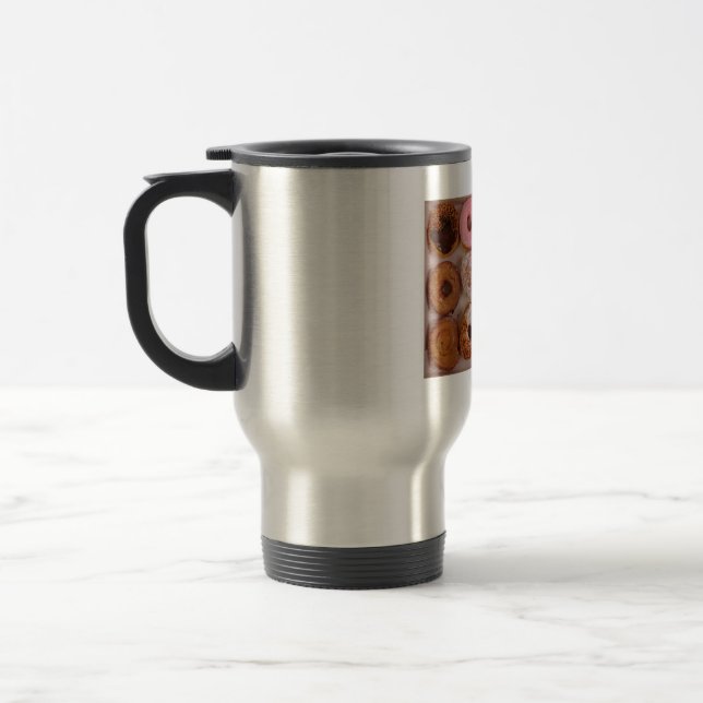 Doughnut Box! Travel Mug (Left)