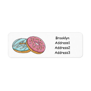 Doughnut cartoon illustration