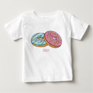 Doughnut cartoon illustration baby T-Shirt