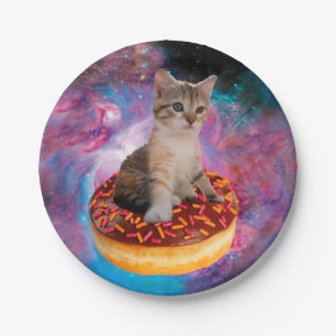 Doughnut Cat - Doughnut lover Paper Plate
