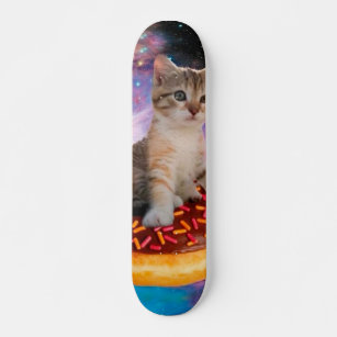 Doughnut Cat - Doughnut lover Skateboard