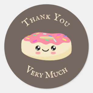Doughnut Classic Round Sticker