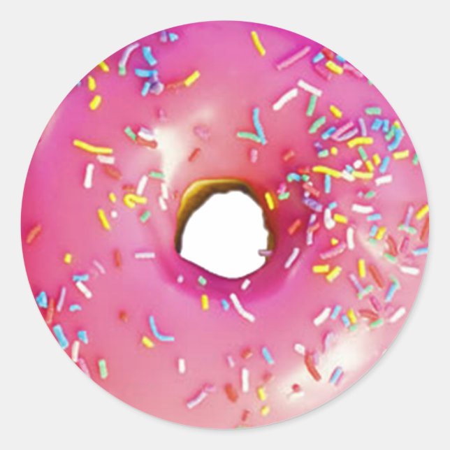 Doughnut Classic Round Sticker (Front)