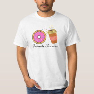 Doughnut Coffee Friends Forever T-Shirt