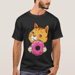 Doughnut  Cute Kids Cat Mania Unique T-Shirt