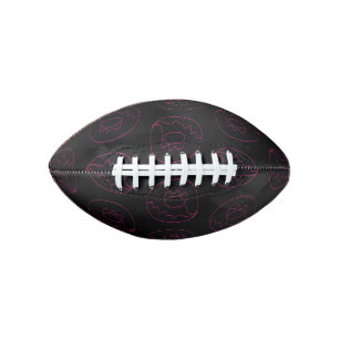 Doughnut Dark Pink Contour Glazed Doughnut Food Lo Football