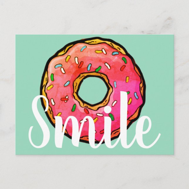 Doughnut Delite   SMILE Postcard (Front)