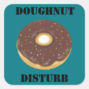 Doughnut do not disturb sticker