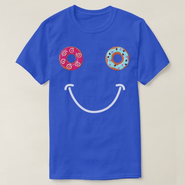 Doughnut   Doughnut Happy Face  T-Shirt (Design Front)