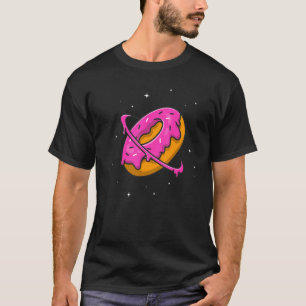 Doughnut Doughnut Planet Saturn Planet Astronomy S T-Shirt