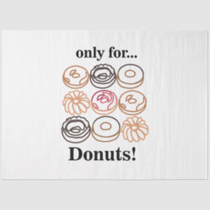Doughnut Doughnut Sweet Funny Birthday Tissue Paper