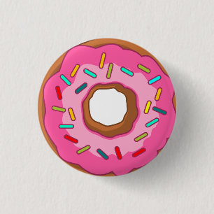 Doughnut,doughnuts, 1 Inch Round Button