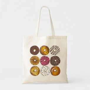 Doughnut Doughnuts Asst. Doughnuts Breakfast Food  Tote Bag