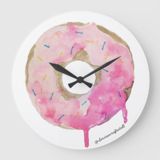 Doughnut Drip Wall Clock Art