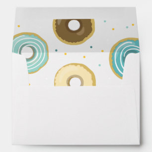 Doughnut Envelope Doughnut Sweet Blue Boy