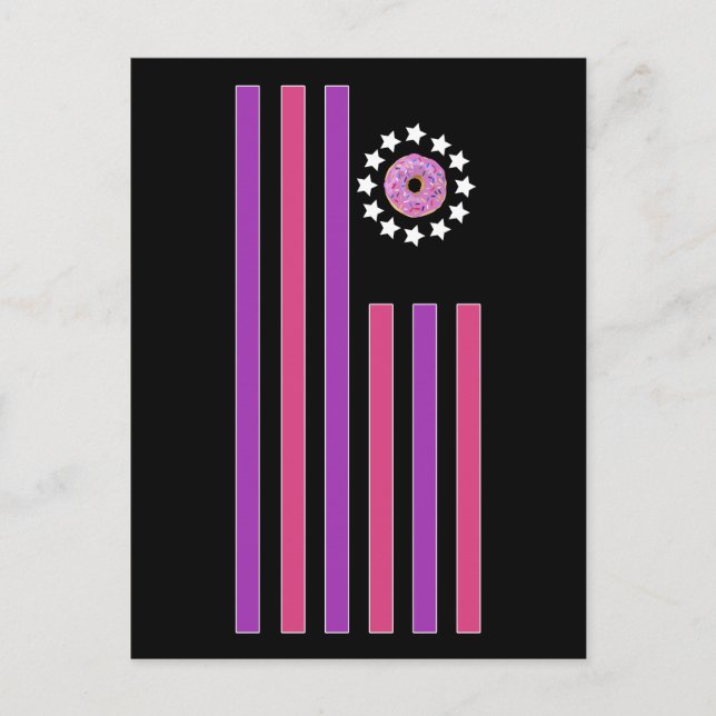Doughnut - Flag Postcard (Front)