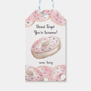 Doughnut forget you're awesome valentine's day cus gift tags