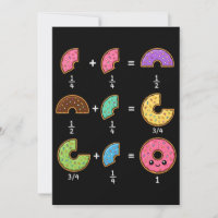 Doughnut Fractions Learning Math Humour
