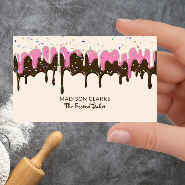 Doughnut Frosting Sprinkles Baker Bakery Business Card (Creator Uploaded)