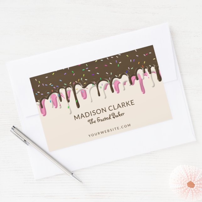 Doughnut Frosting Sprinkles Baker Bakery Sticker (Envelope)