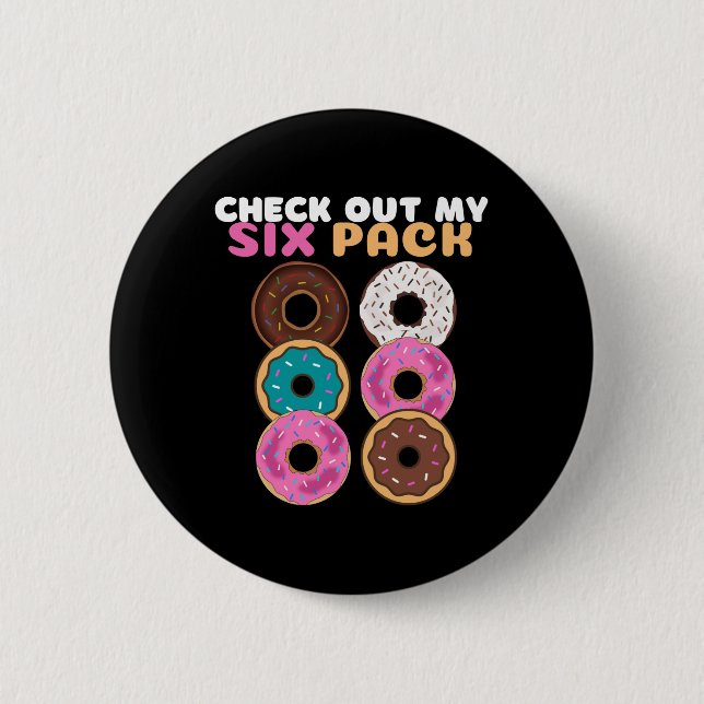 Doughnut Funny 2 Inch Round Button (Front)