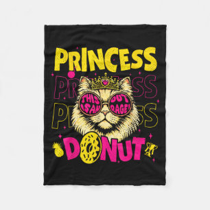 Doughnut Funny Book Lover for Men Woman Fleece Blanket