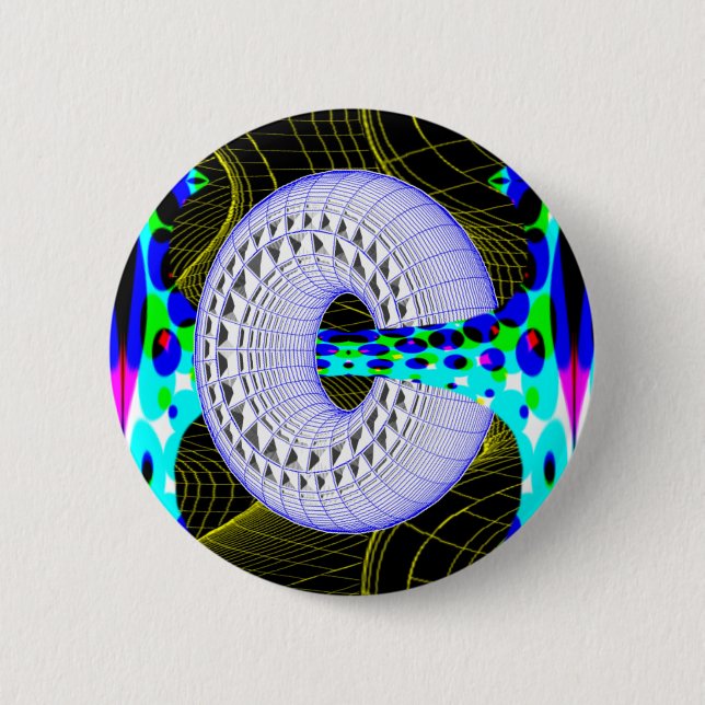 Doughnut gone wild button (Front)