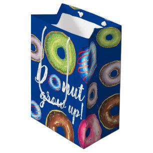 Doughnut Grow Up Birthday Party Doughnuts Medium Gift Bag
