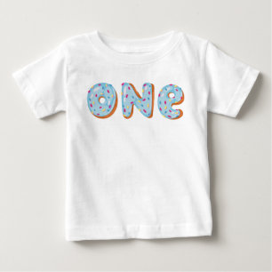 Doughnut Grow Up First birthday one Baby T-Shirt