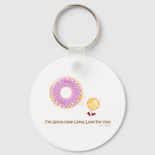 Doughnut Hole Love Keychain
