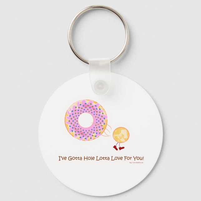 Doughnut Hole Love Keychain (Front)