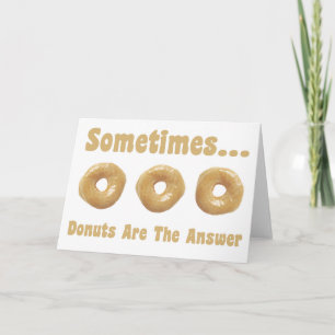 Doughnut Humour Card