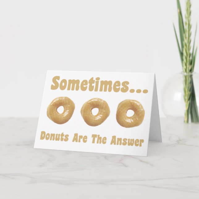 Doughnut Humour Card (Front)