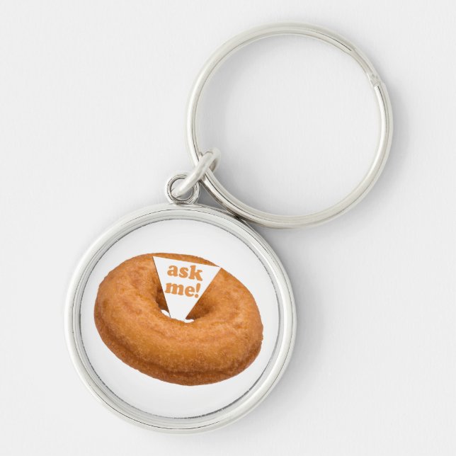 Doughnut Humour custom key chain (Front)