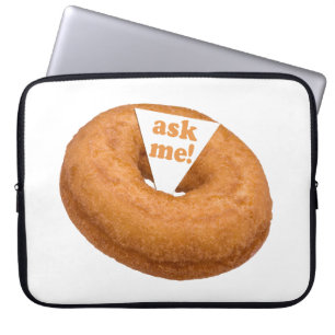 Doughnut Humour custom laptop sleeve