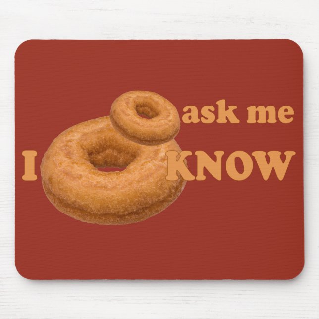 Doughnut Humour custom mousepad (Front)