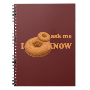 Doughnut Humour custom notebook