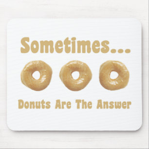 Doughnut Humour Mouse Pad