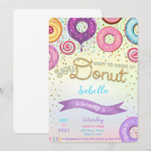 Doughnut Invitation