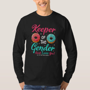 Doughnut  Keeper Of The Gender Aunt Loves You T-Shirt